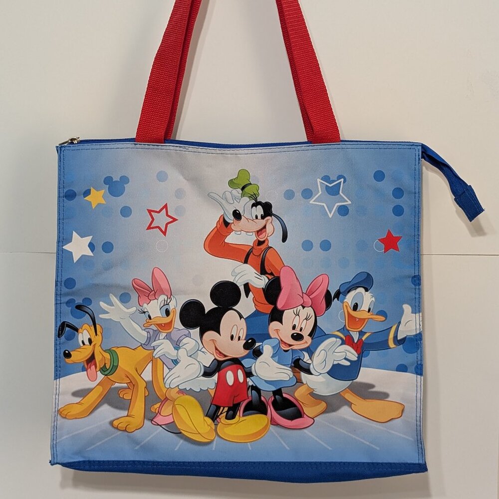 Disney Mickey & Friends Zippered Tote Bag